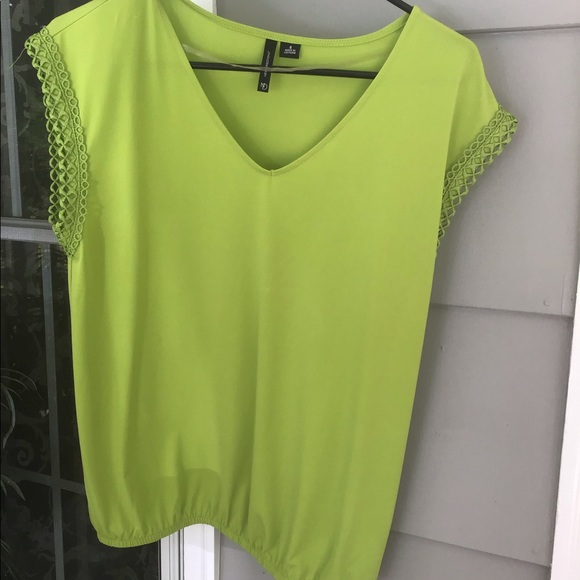 2 pc set Cream skirt Zac & Rachel med with green small top New direction - Picture 11 of 15